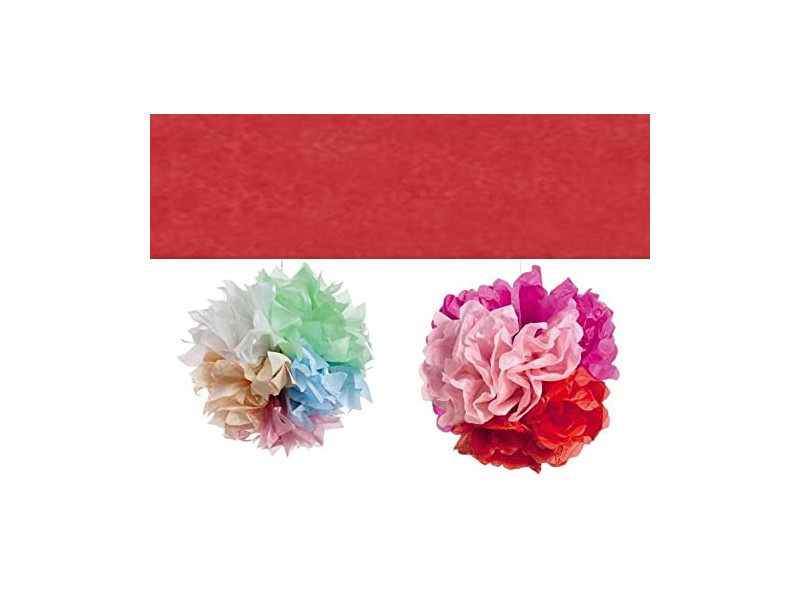 folia Papier de soie, (L)500 x (H)700mm, 20 g/m2, rouge vin
