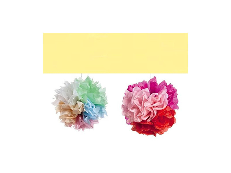 folia Papier de soie, (L)500x(H)700mm, 20 g/m2, jaune citron