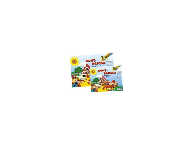 folia Bloc de papier brillant, 12 feuilles, 82 g/m2