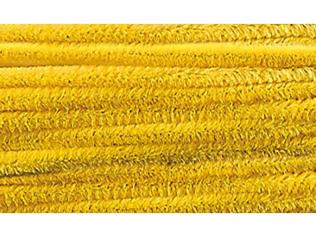folia Fil métallique chenille (cure-pipe), jaune banane