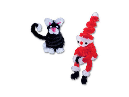 folia Fil métallique chenille (cure-pipe), rouge foncé