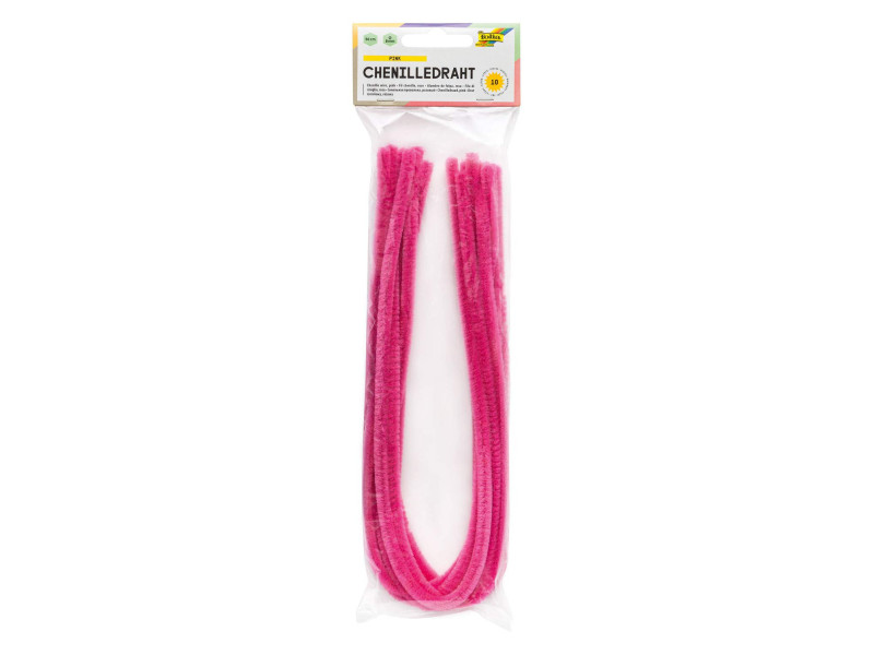 folia Fil métallique chenille (cure-pipe), pink
