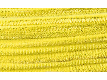 folia Fil métallique chenille (cure-pipe), jaune citron