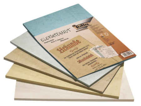 folia Peau d'éléphant, A4, 110 g/m2, chamois, 10 feuilles