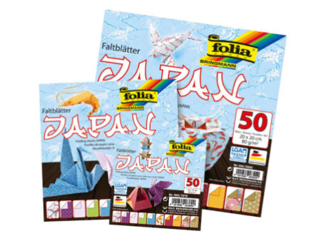 folia Feuilles de papier à plier JAPAN, 100 x 100 mm