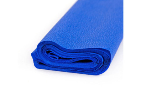 folia Papier crépon, (l)500 mm x (L)2,5 m, bleu brillant