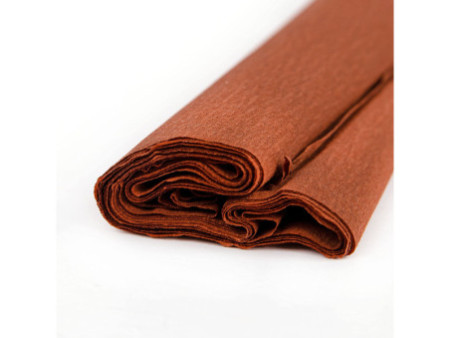 folia Papier crépon, (l)500 mm x (L)2,5 m, marron châtaigne