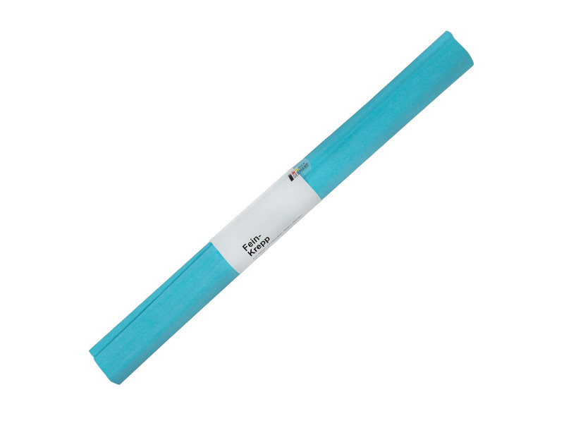 folia Papier crépon, (l)500 mm x (L)2,5 m, bleu lumineux