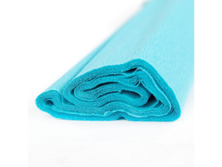 folia Papier crépon, (l)500 mm x (L)2,5 m, bleu lumineux