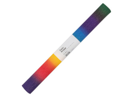 folia Papier crépon, (l)500 mm x (L)2,5 m, arc-en-ciel