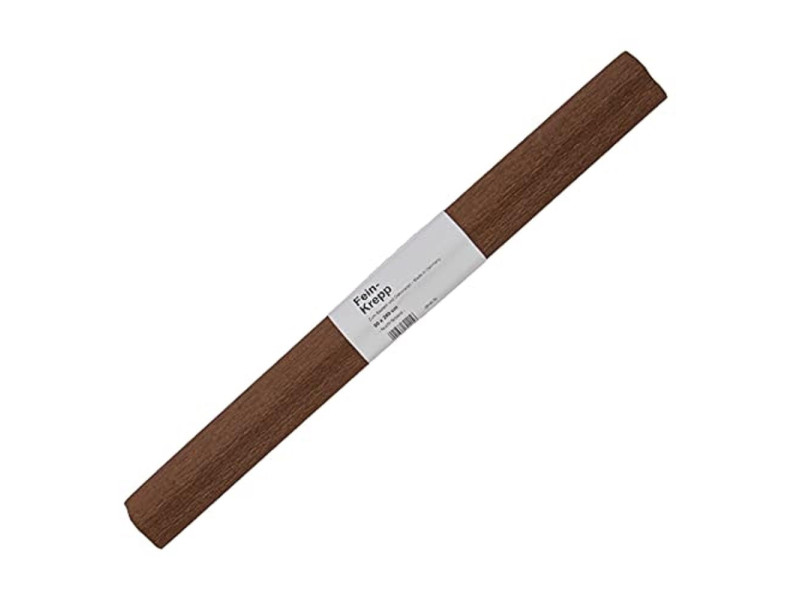 folia Papier crépon, (l)500 mm x (L)2,5 m, marron chocolat