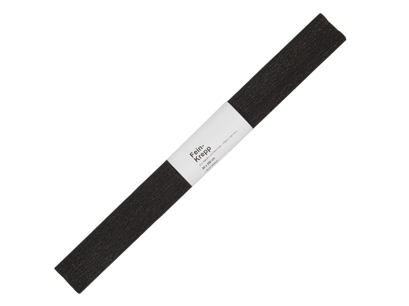 folia Papier crépon, (l)500 mm x (L)2,5 m, noir