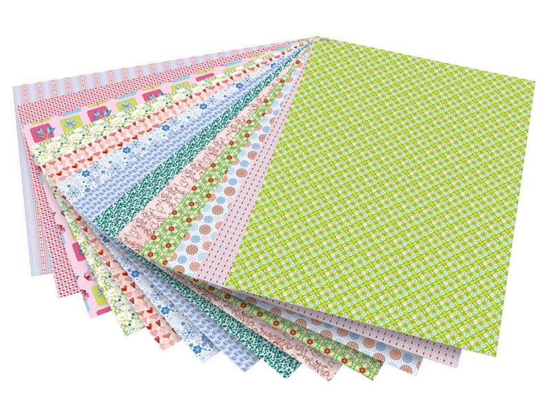 folia Carton à motif 'romantique', 500 x 700 mm, 270 g/m2