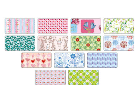 folia Carton à motif 'romantique', 500 x 700 mm, 270 g/m2