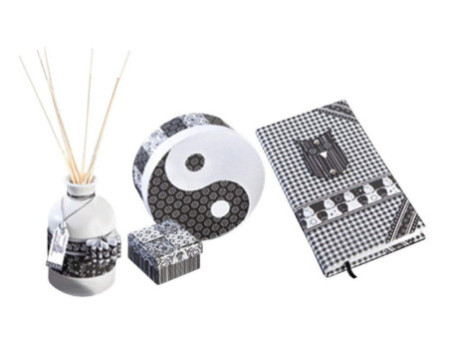 folia Carton à motif 'Noir / Blanc', 500 x 700 mm, 270 g/m2