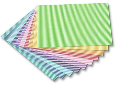 folia Carton à motif 'rayures petit', 500 x 700 mm, 300 g/m2