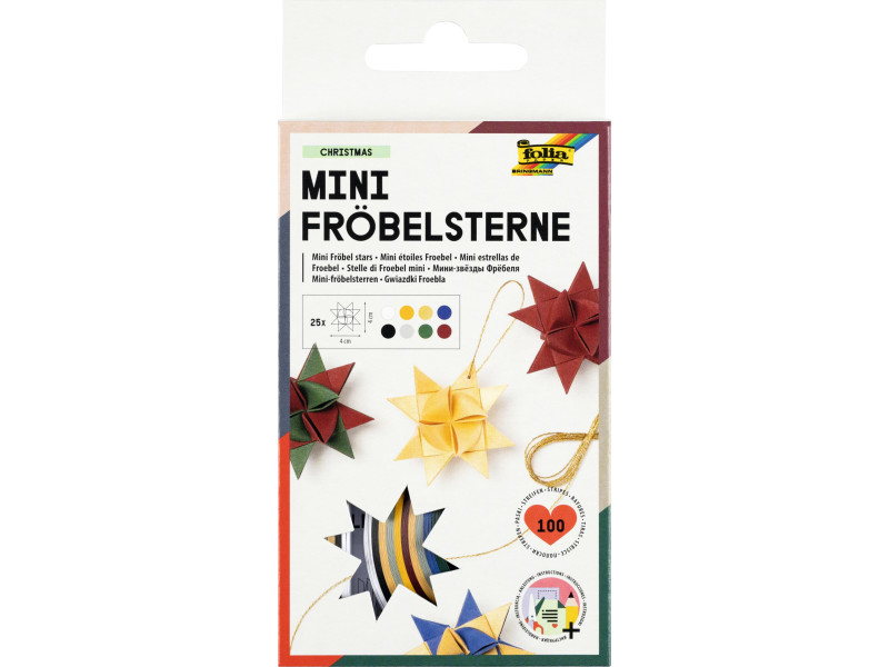 folia Bandes de papier pour étoiles de Froebel, Noël