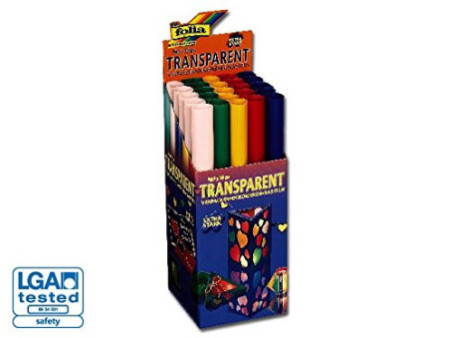 folia Papier transparant, (l)700 mm x (L)1 m, bleu foncé