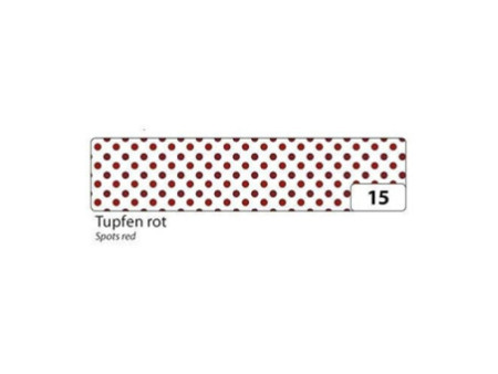 folia Rubans autocollants déco Washi-Tape, coeurs rouges