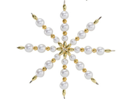 folia Kit d'étoiles en perles, 340 pièces, rouge/or/blanc