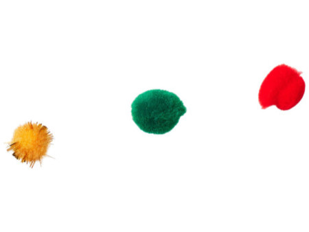 folia Pompons, 30 pièces, couleurs de Noel