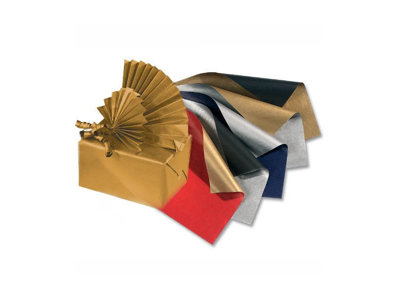 folia Papier cadeau de Noel 'Bicolor', argent/or