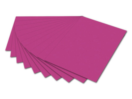 folia Carton de bricolage, (L)500 x (H)700 mm, éosine
