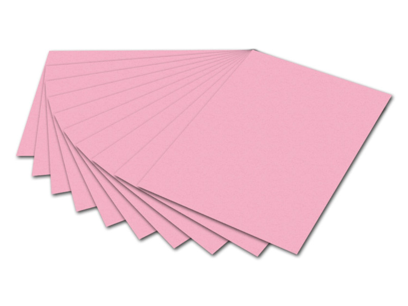 folia Carton de bricolage, (L)500 x (H)700 mm, rose