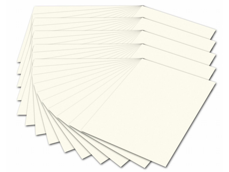 folia Carton de bricolage, A4, 300 g/m2, blanc perle