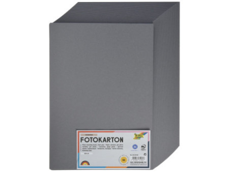 folia Carton de bricolage, A4, 300 g/m2, gris pierre
