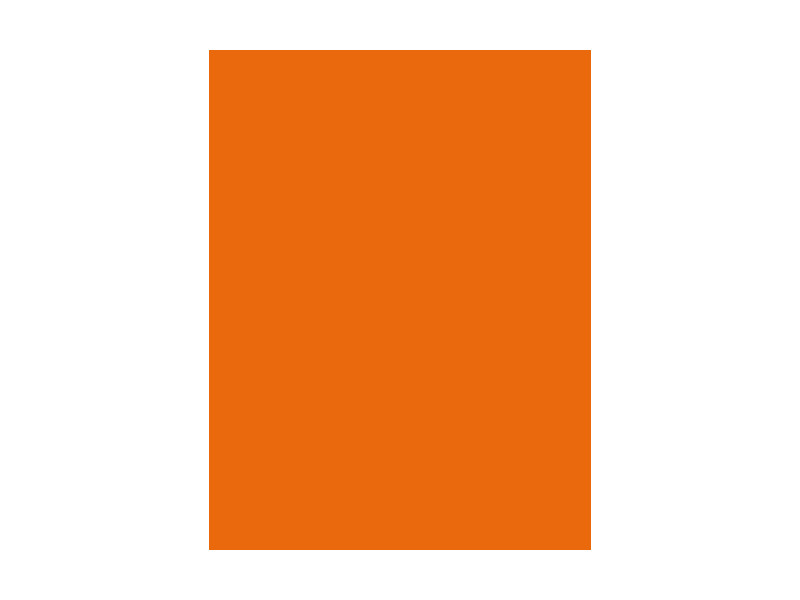 folia Carton de bricolage, (L)500 x (H)700 mm, orange clair