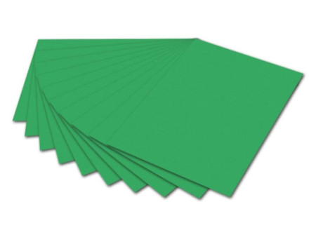 folia Carton de bricolage, (L)500 x (H)700 mm, vert émeraude