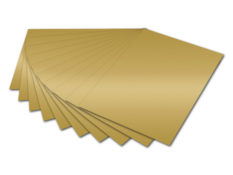 folia Carton de bricolage, (L)500 x (H)700 mm, or brillant