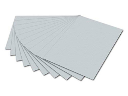 folia Carton de bricolage, (L)500 x (H)700 mm, gris clair