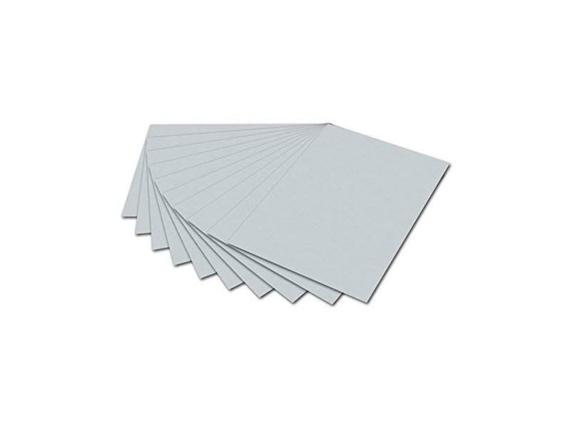 folia Carton de bricolage, (L)500 x (H)700 mm, gris clair
