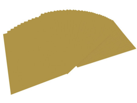 folia Papier de couleur, A4, 130 g/m2, or brillant