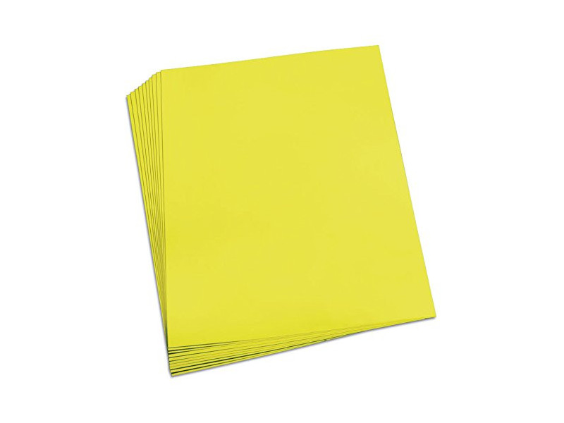 folia Papier de couleur, (L)500 x (H)700 mm, limon
