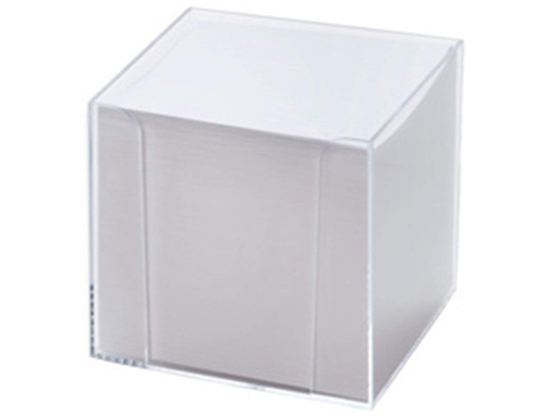 folia Bloc cube avec boîtier, plastique, transparent