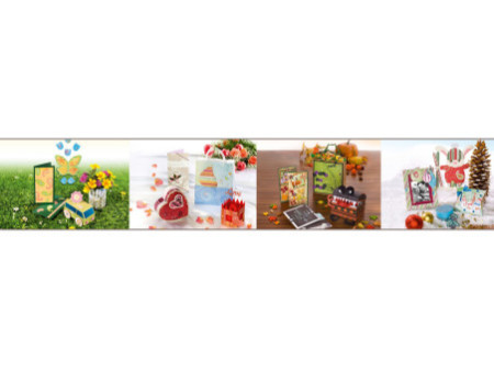 folia Bloc de papier design 'Romantisme', 305 x 305 mm