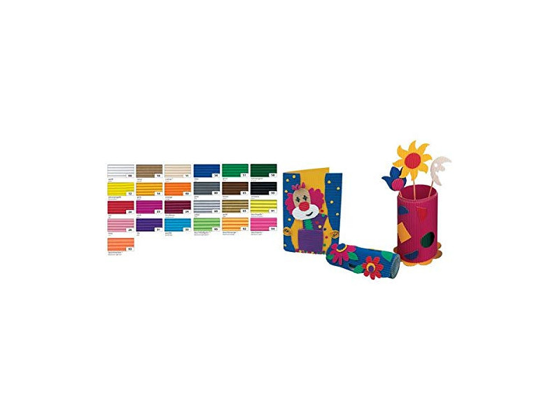 folia Carton ondulé, (L)500 x (H)700 mm, bordeaux