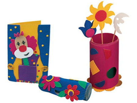folia Carton ondulé, (L)500 x (H)700 mm, bordeaux