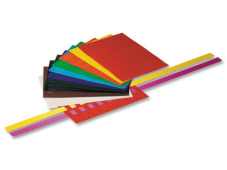 folia Feuilles à tresser, non gommé, 100 feuilles, assorti
