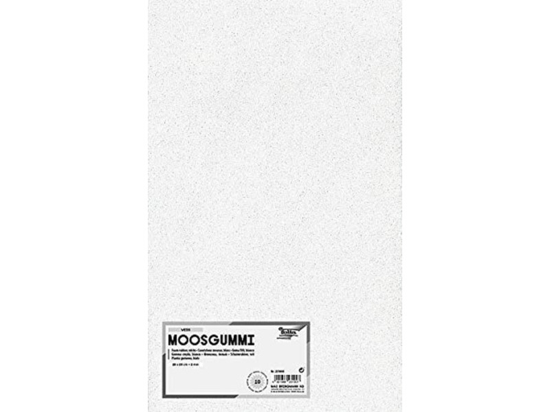 folia Caoutchouc mousse (L)200 x (H)290 mm, blanc