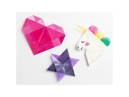 folia Papier transparent pour le pliage, 100 x 100 mm