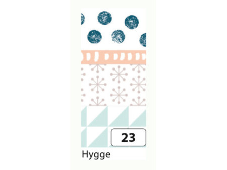 folia Rubans autocollants déco Washi-Tape HYGGE