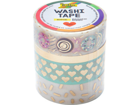 folia Rubans autocollants déco Washi-Tape HOTFOIL OR II