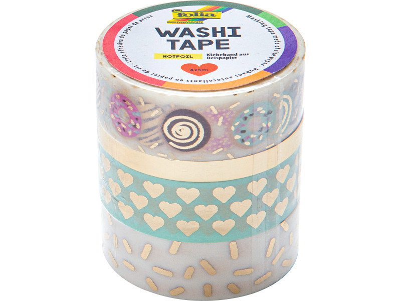 folia Rubans autocollants déco Washi-Tape HOTFOIL OR II