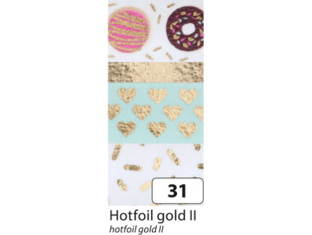 folia Rubans autocollants déco Washi-Tape HOTFOIL OR II