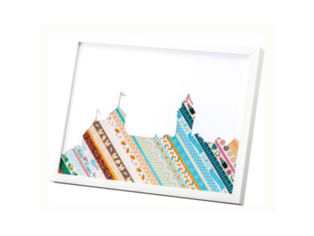 folia Rubans autocollants Noël Washi-Tape HOTFOIL BLEU GLACE
