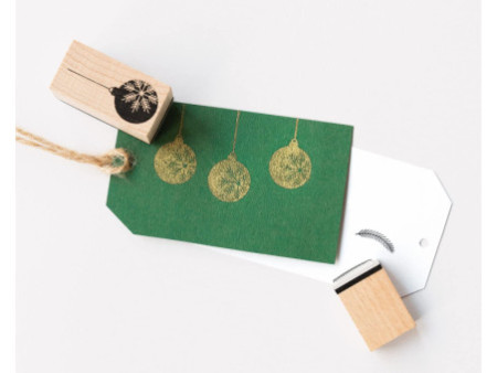 folia Set de tampons en bois 'Christmas', 12 pièces